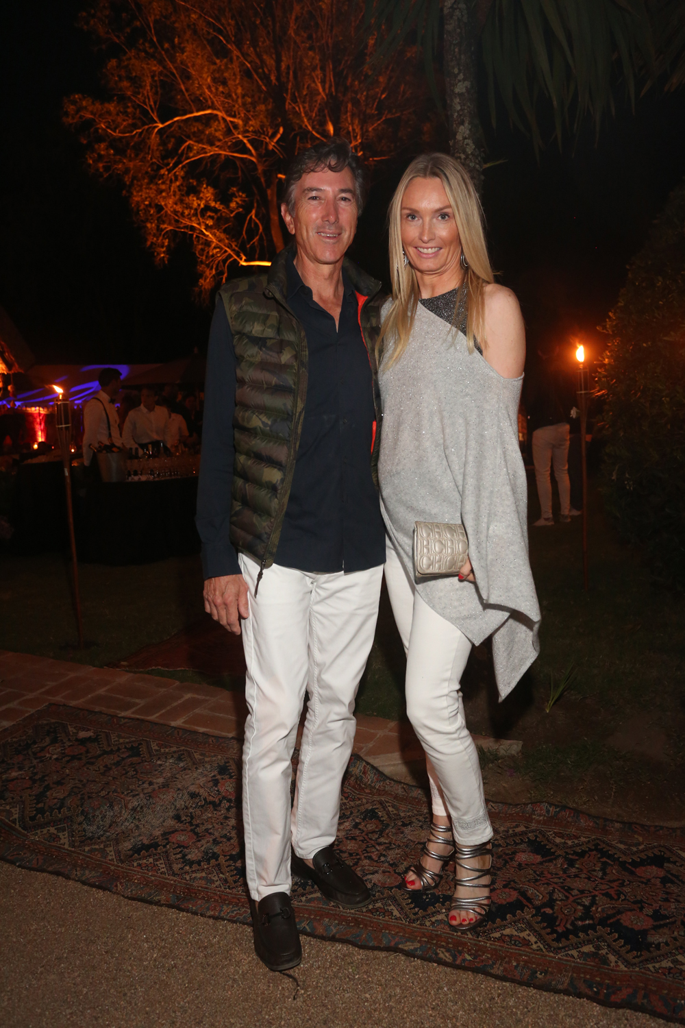 Catherine y Pablo Roemmers en la fiesta de Giuseppe Cipriani