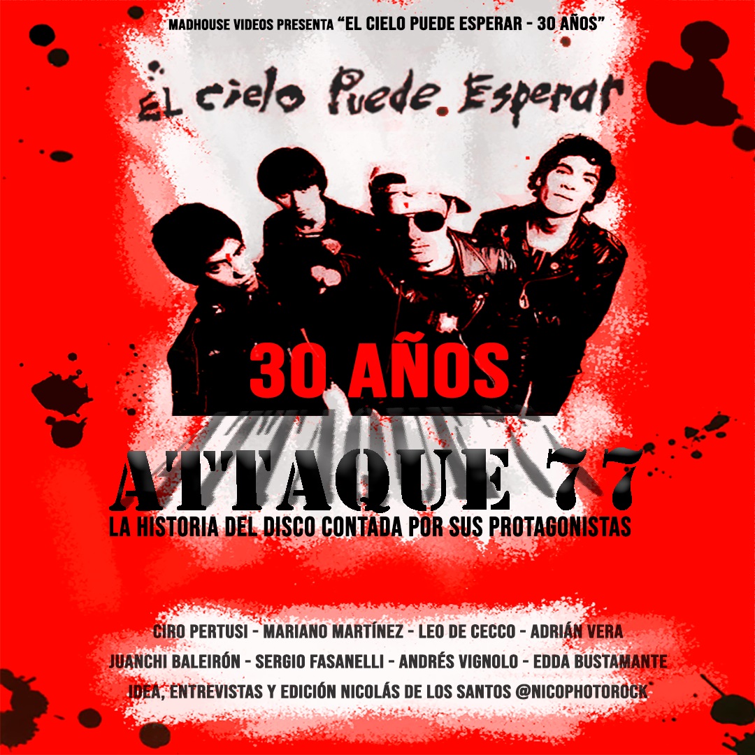 #Estreno “El Cielo Puede Esperar – 30 Años” Ciro Pertusi, Mariano Martínez, Juanchi Baleirón, Edda Bustamante, entre otros protagonistas