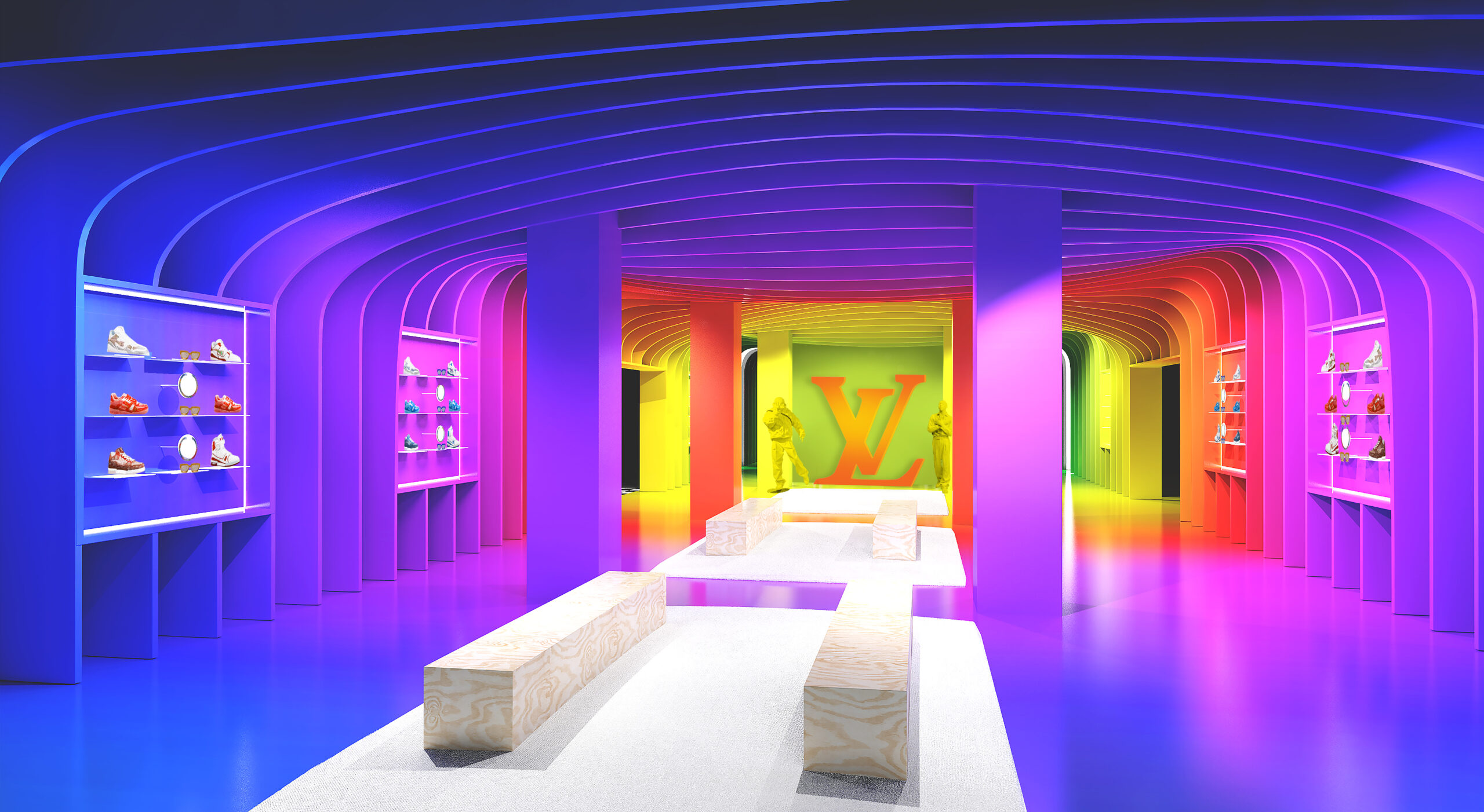 Louis Vuitton presenta la colección Walk in the park en su nueva residencia temporaria en París