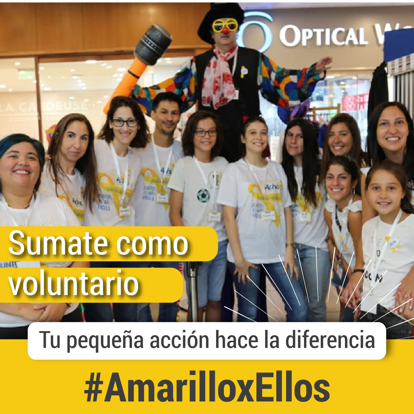 Sumate a #AmarilloxEllos, la campaña de concientización sobre el Cáncer Infantil